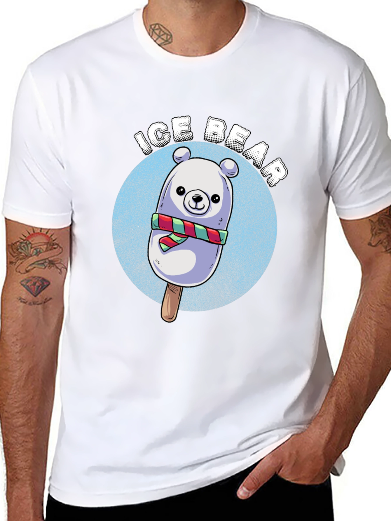 Ice Bear Popsicle Graphic T-Shirt