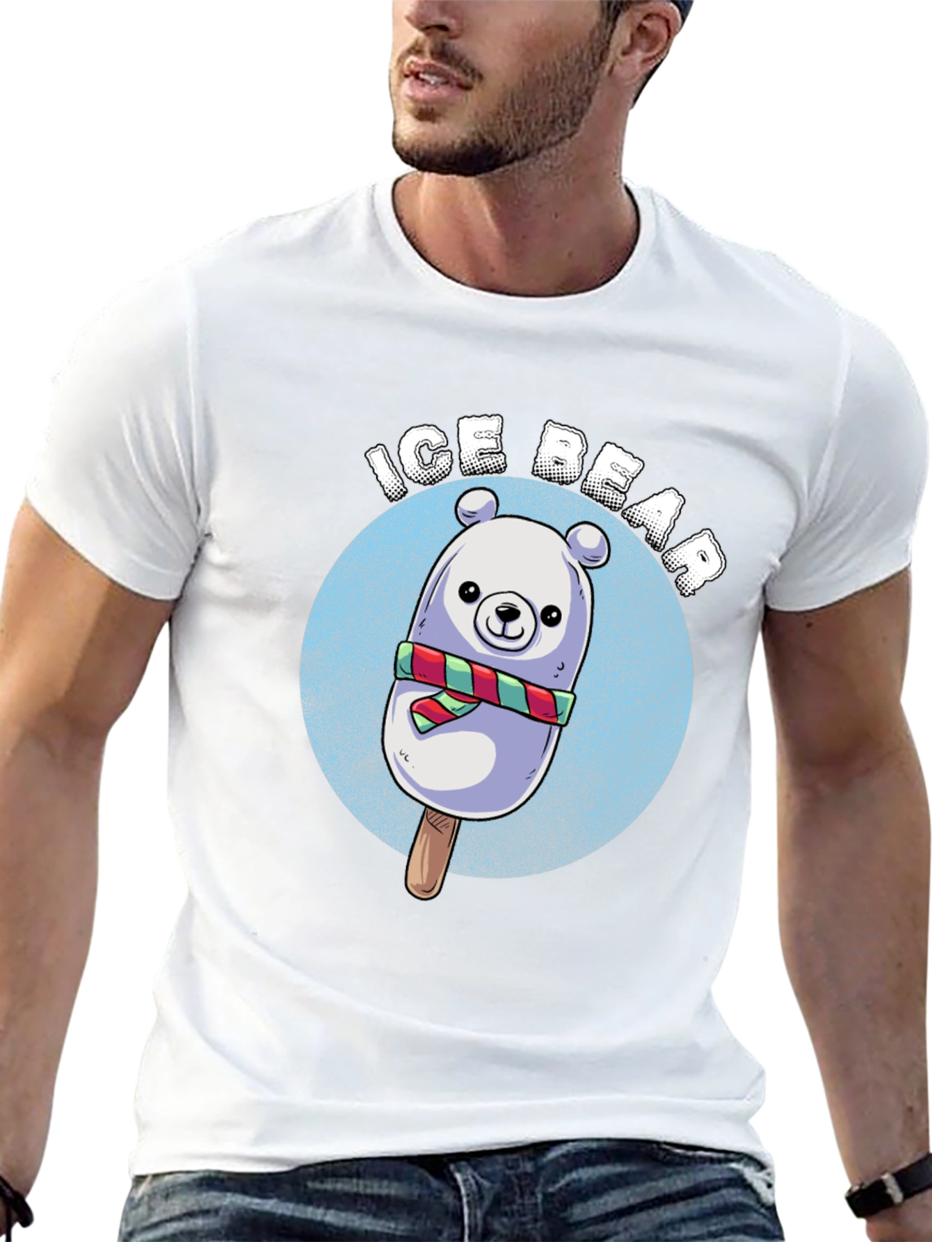 Ice Bear Popsicle Graphic T-Shirt