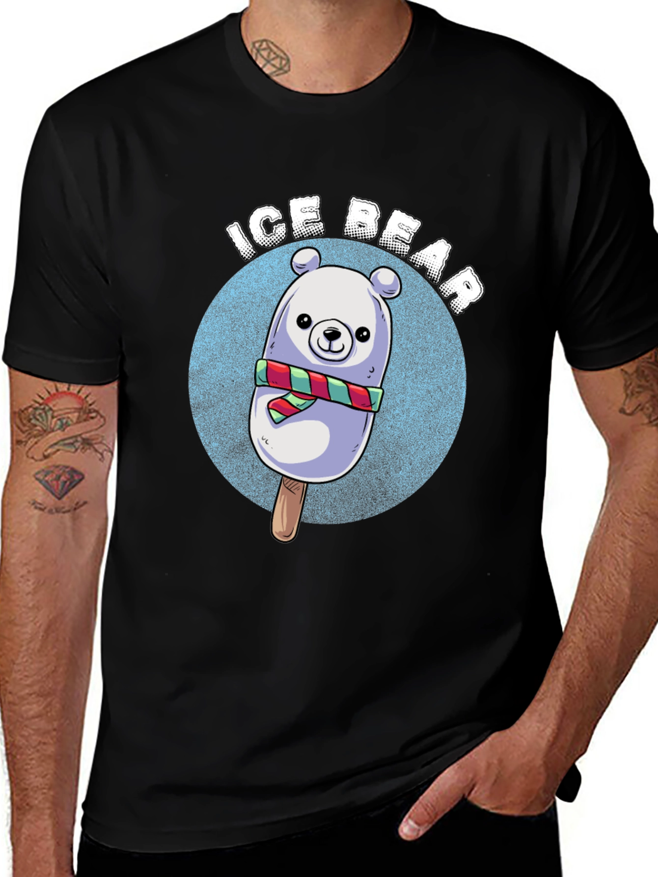 Ice Bear Popsicle Graphic T-Shirt