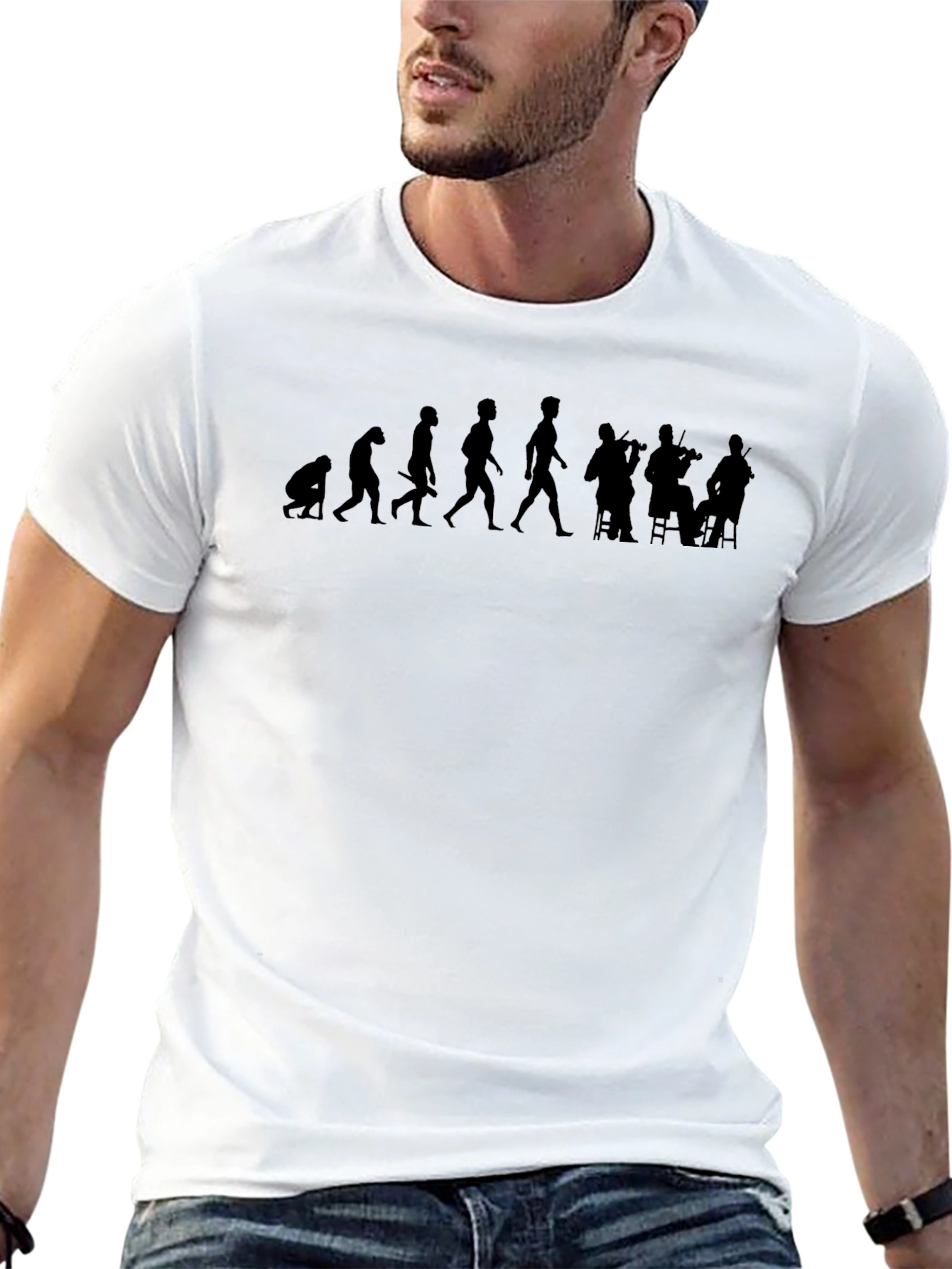Evolution of Music T-Shirt - Black