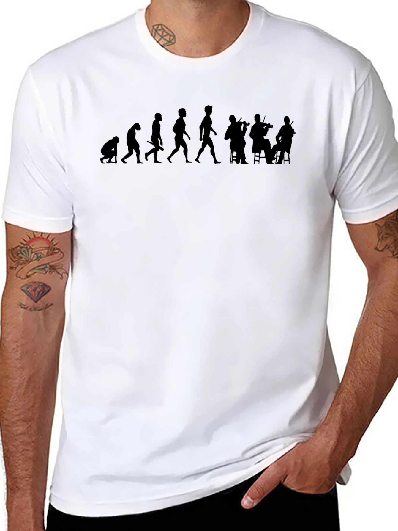 Evolution of Music T-Shirt - Black