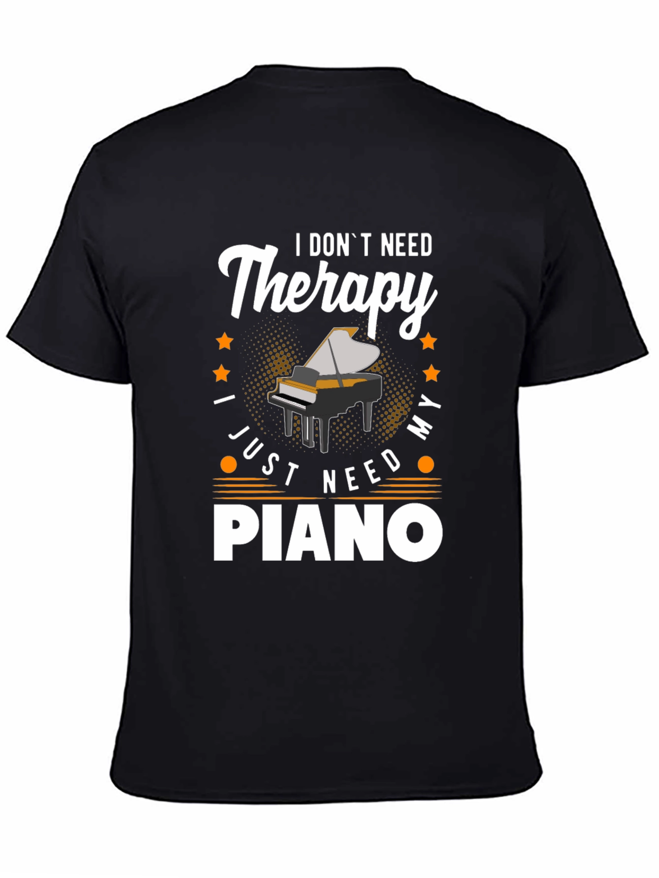 Piano Therapy T-Shirt - Music Lover Tee