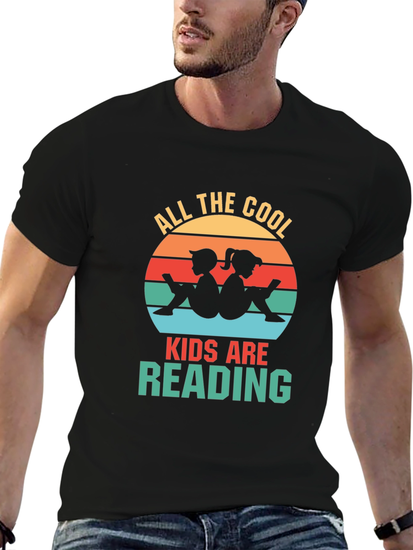 Cool Kids Reading Retro T-Shirt