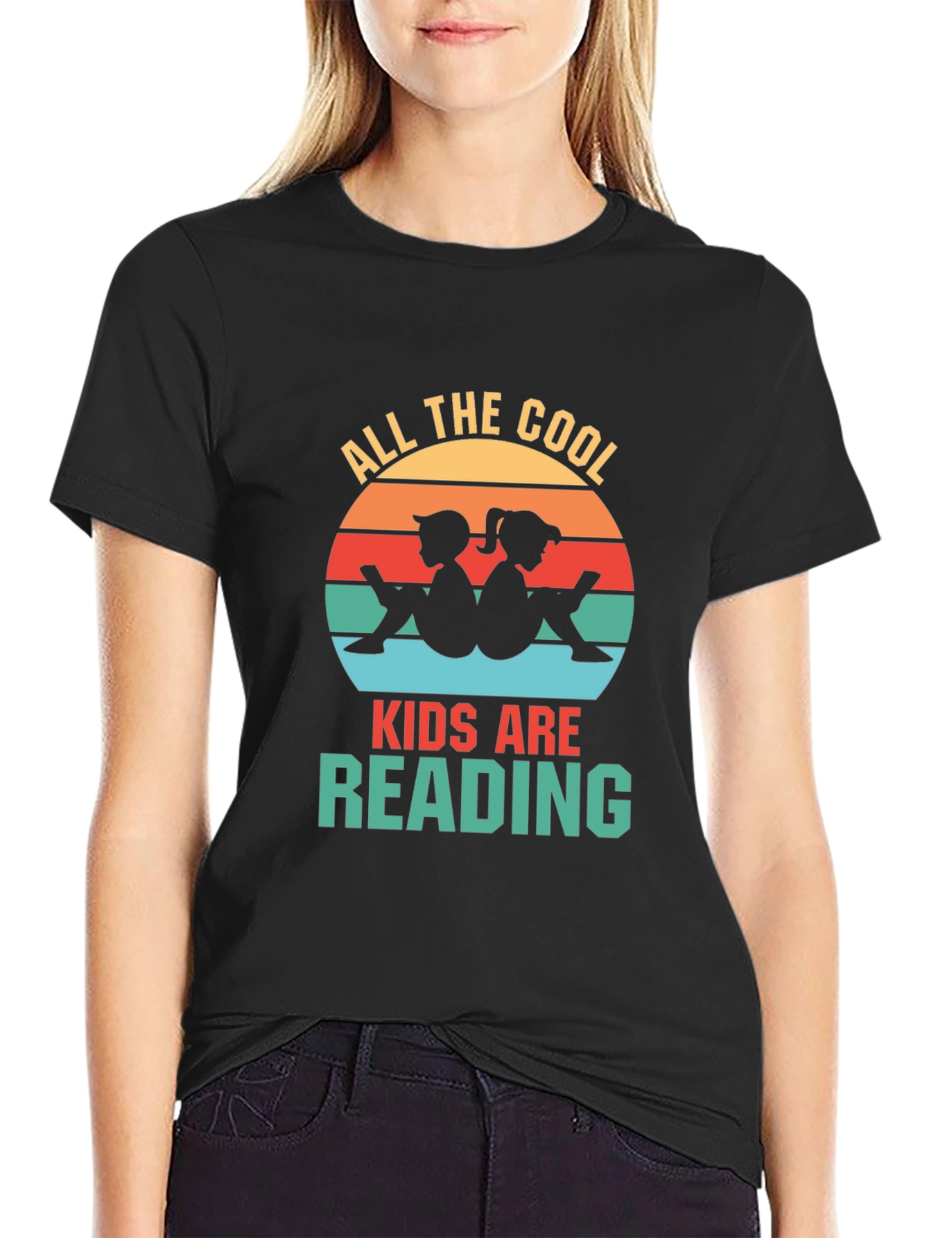 Cool Kids Reading Retro T-Shirt