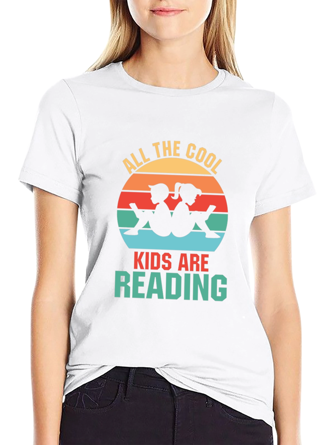 Cool Kids Reading Retro T-Shirt