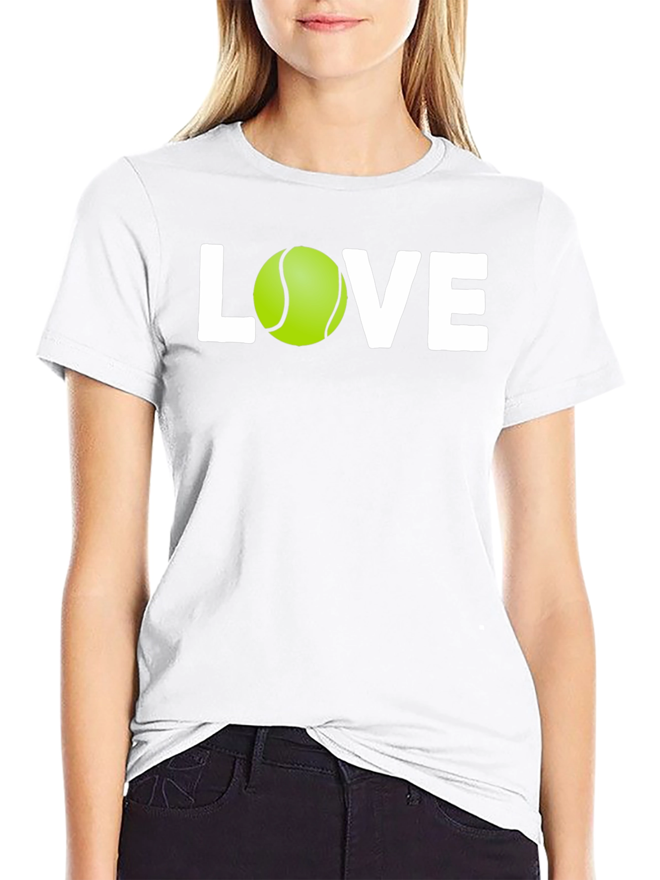 Tennis Love Graphic T-Shirt - Unisex Black Tee