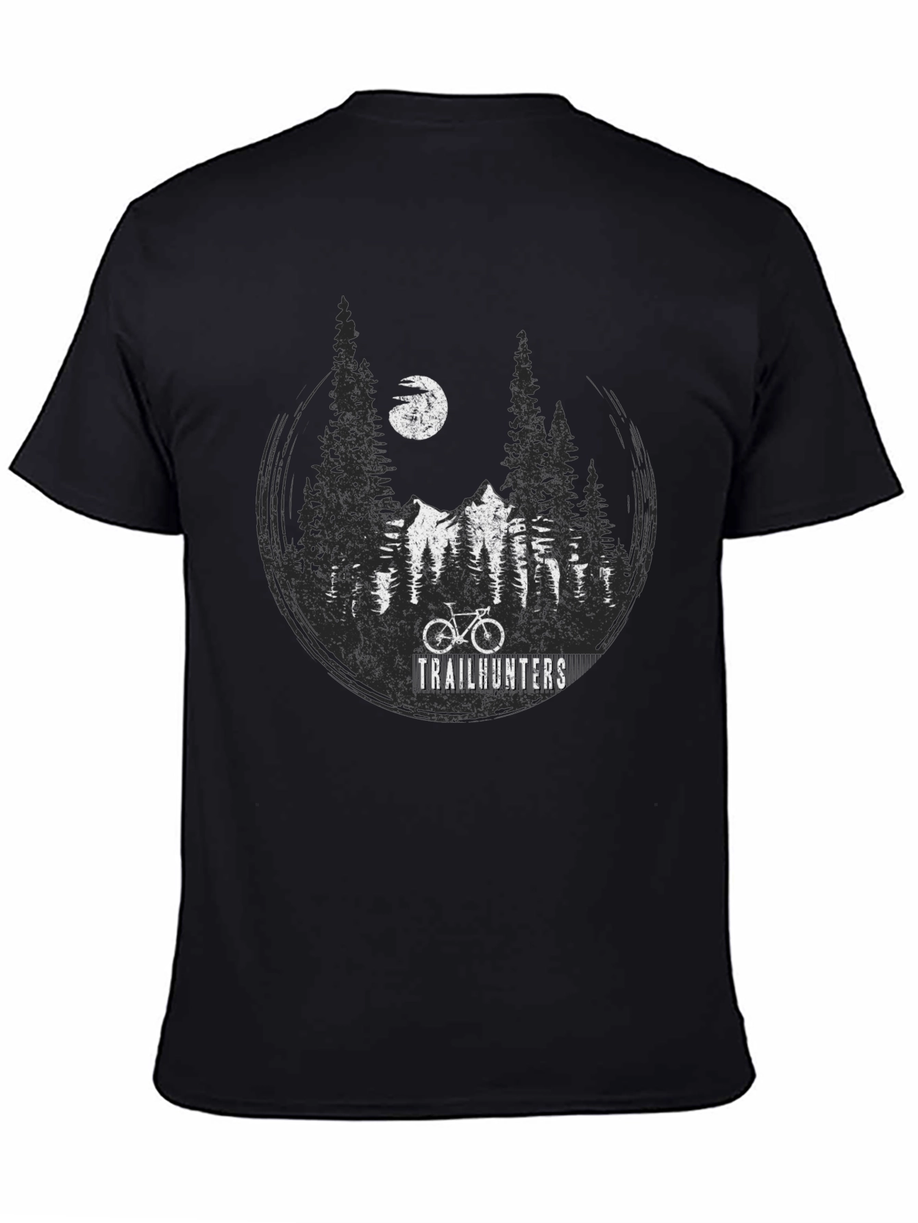Trailhunters Graphic Tee - Mountain Bike Adventure Shirt