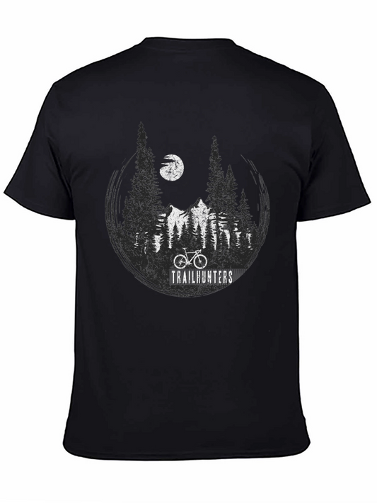 Trailhunters Graphic Tee - Mountain Bike Adventure Shirt