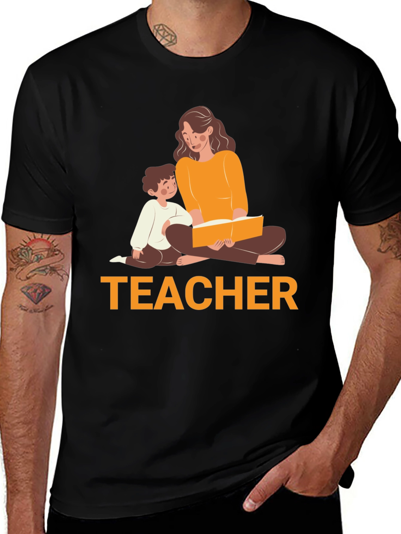 Teacher Reading T-Shirt - Soft Cotton Tee