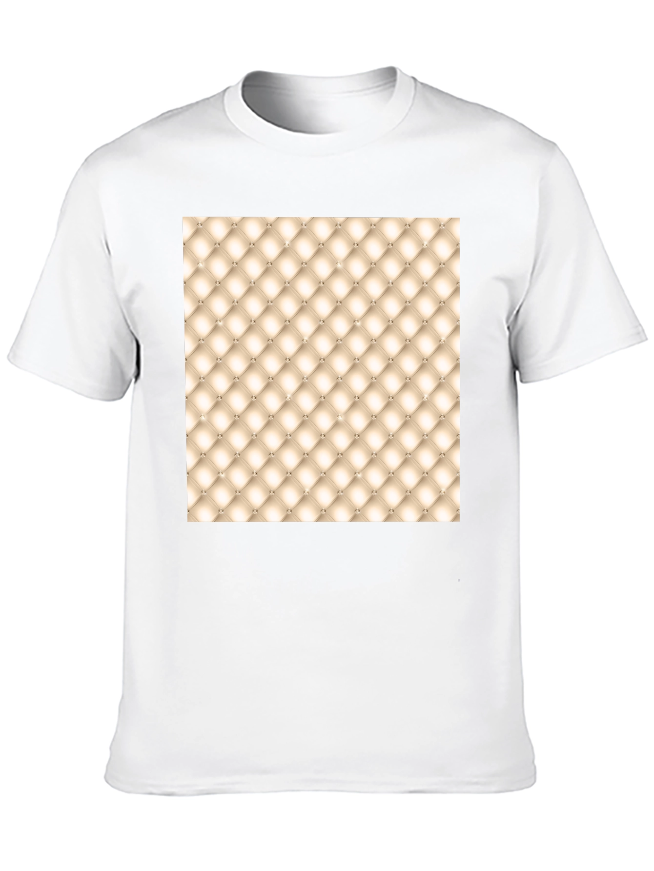 Tufted Pattern Graphic Tee - Unique Style