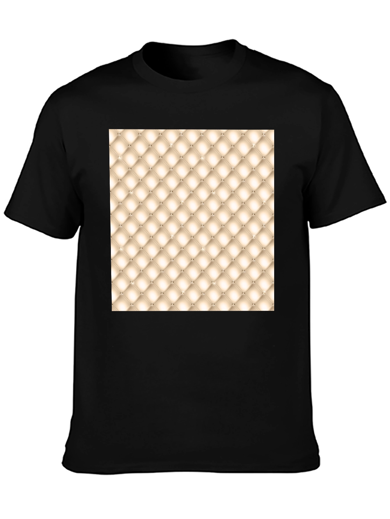 Tufted Pattern Graphic Tee - Unique Style
