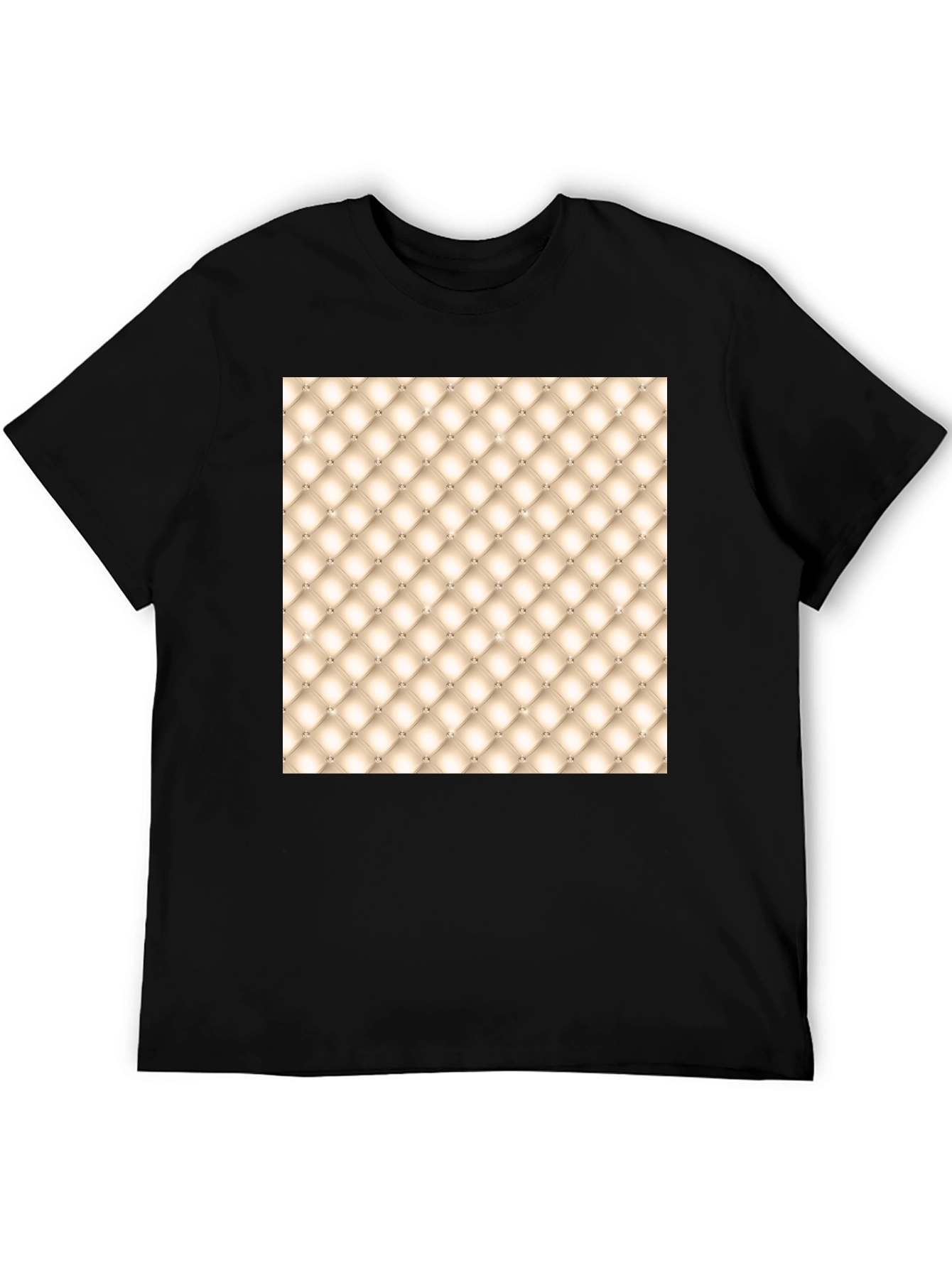 Tufted Pattern Graphic Tee - Unique Style