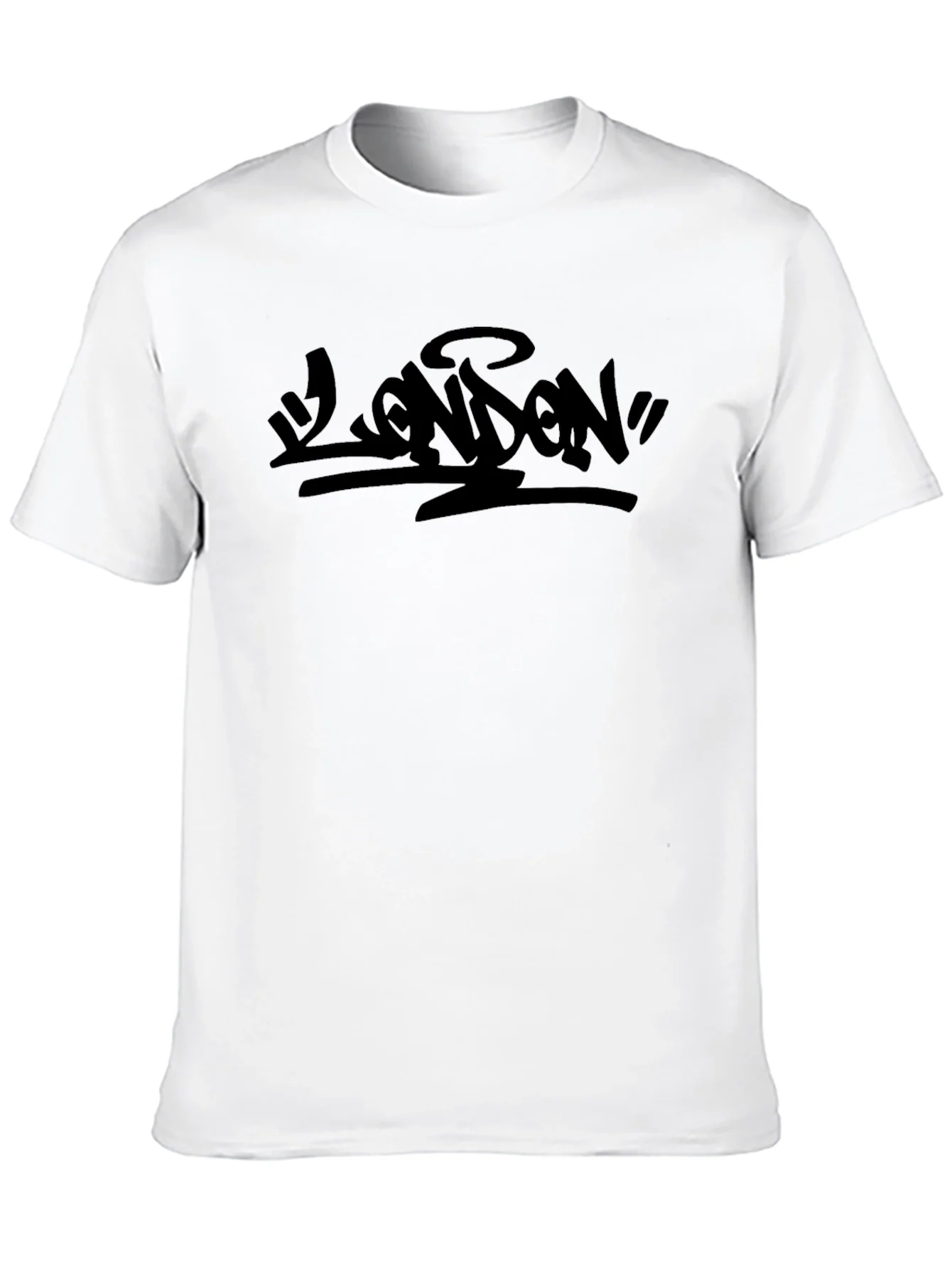 London Graffiti Style Black T-Shirt