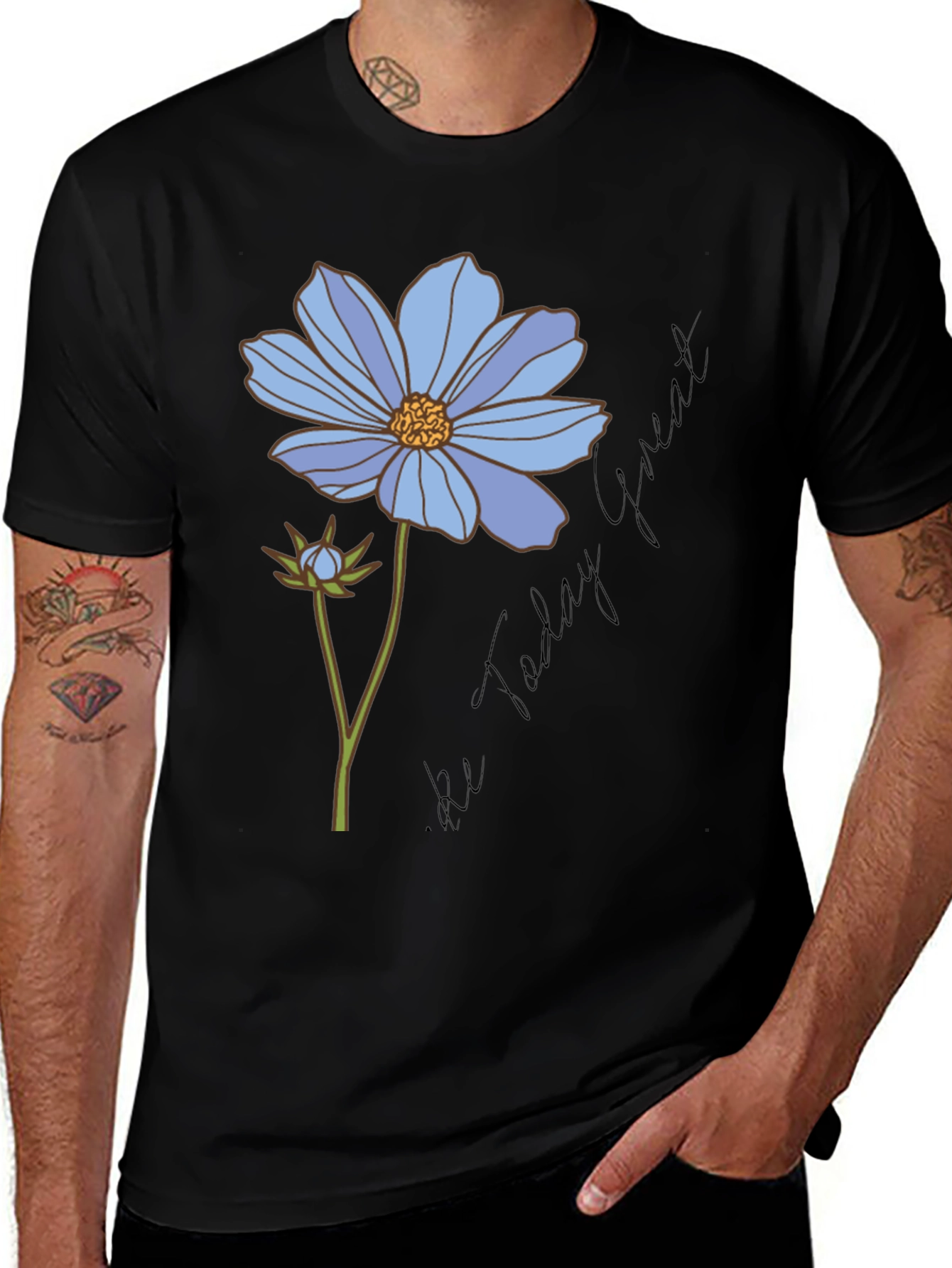 Floral Graphic T-Shirt - Be Today Great