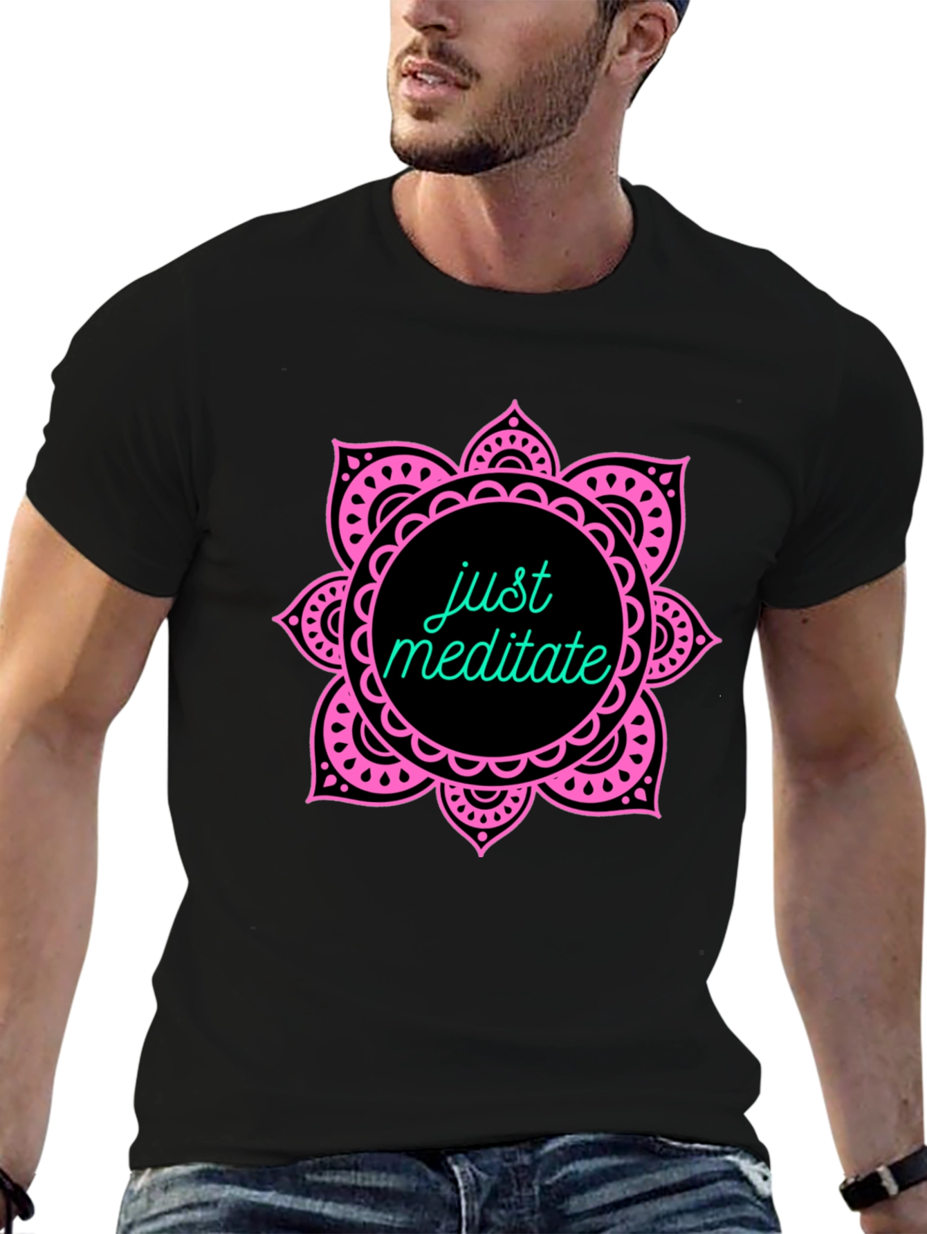 Just Meditate T-Shirt - Yoga Graphic Tee