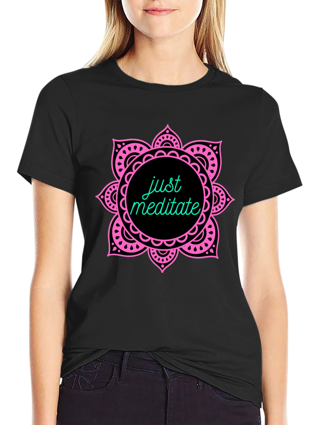 Just Meditate T-Shirt - Yoga Graphic Tee