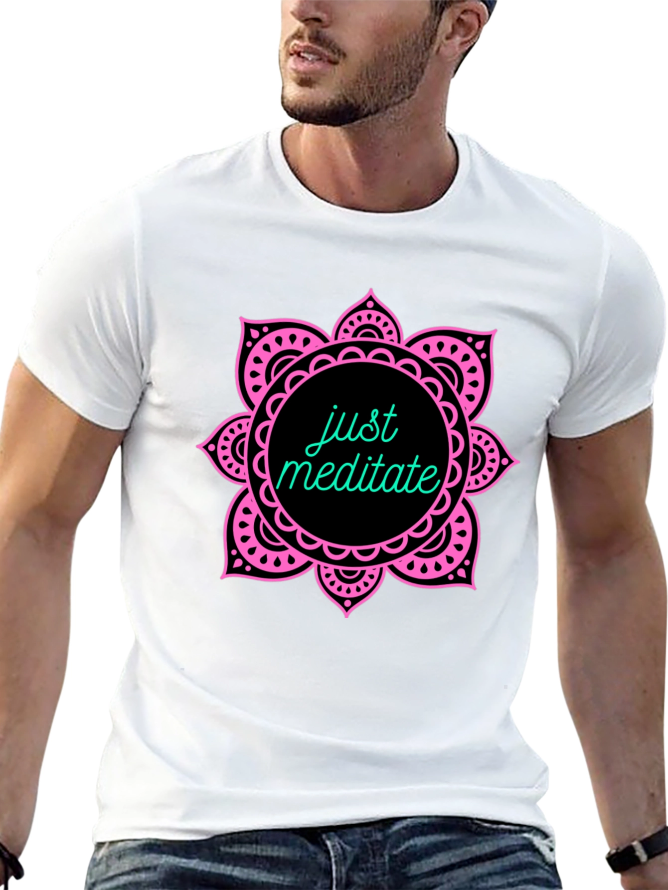 Just Meditate T-Shirt - Yoga Graphic Tee