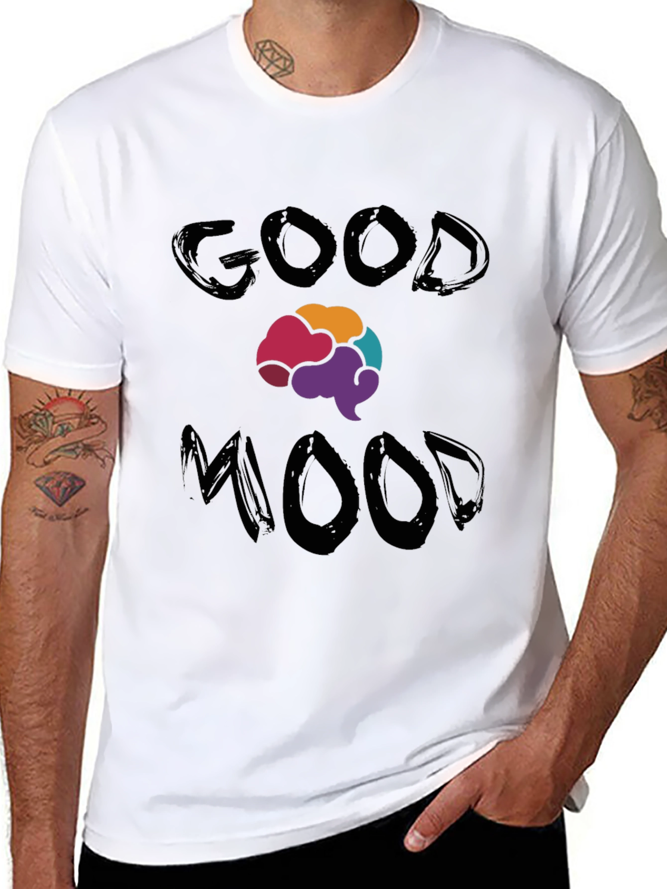 Good Mood Brain Graphic T-Shirt
