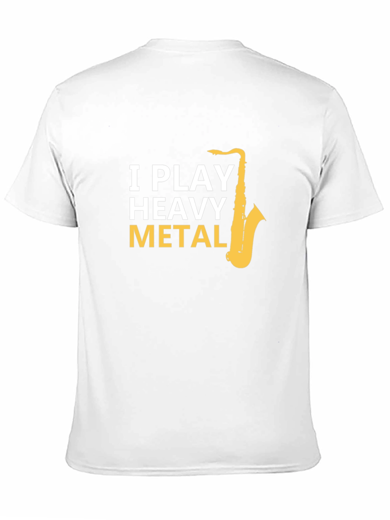 I Play Heavy Metal Saxophone Black T-Shirt