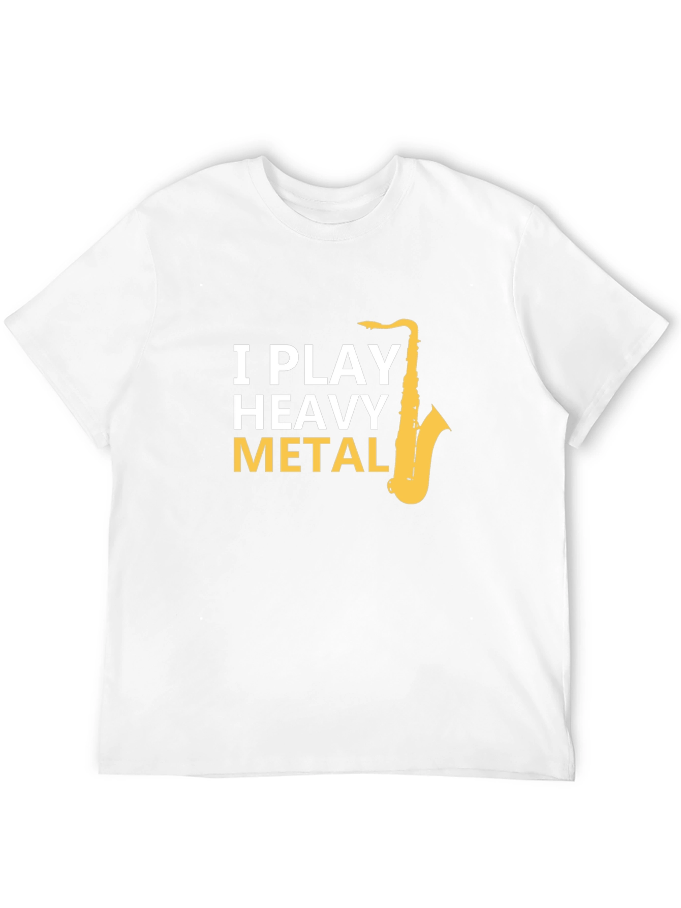 I Play Heavy Metal Saxophone Black T-Shirt