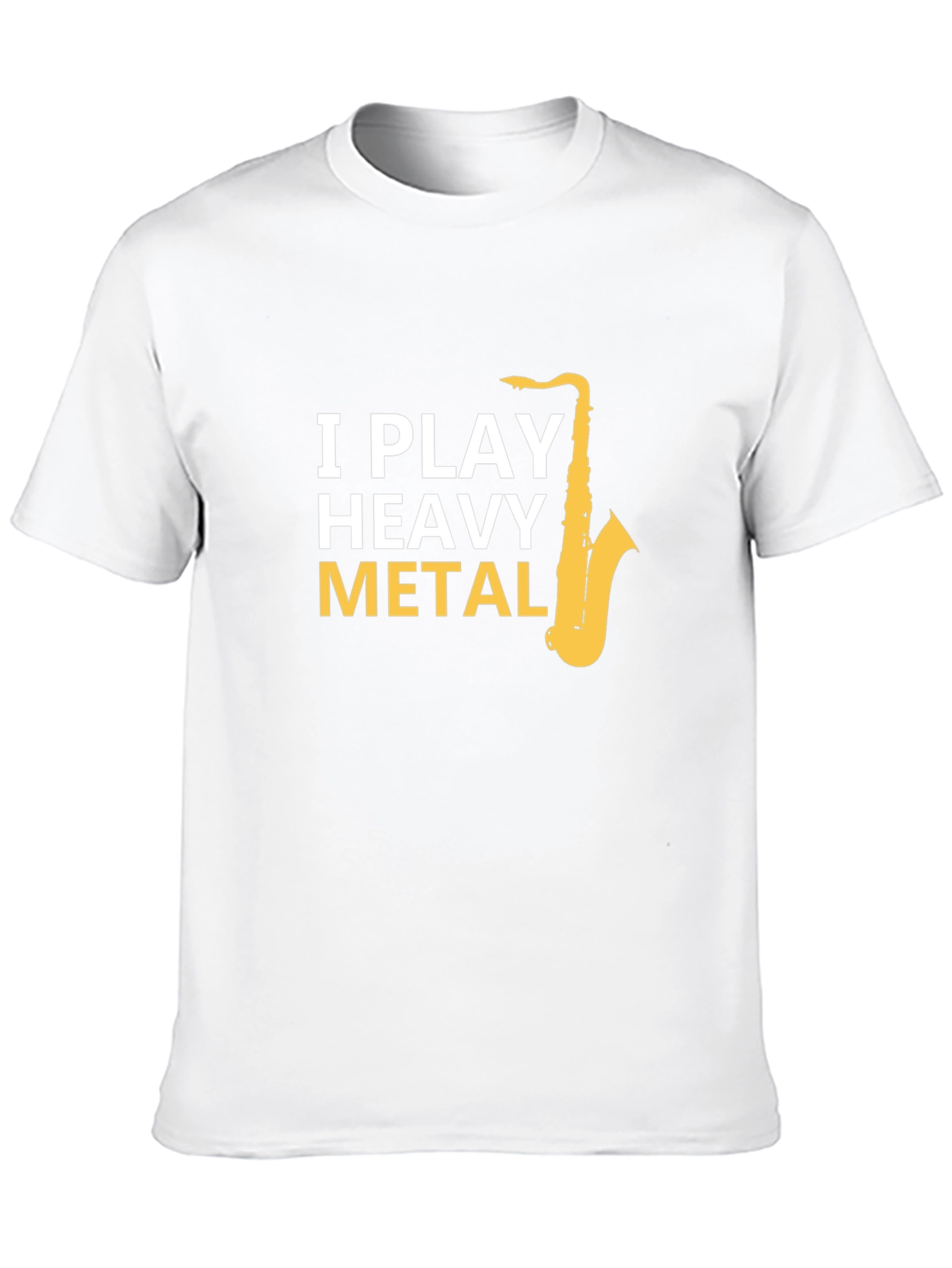 I Play Heavy Metal Saxophone Black T-Shirt