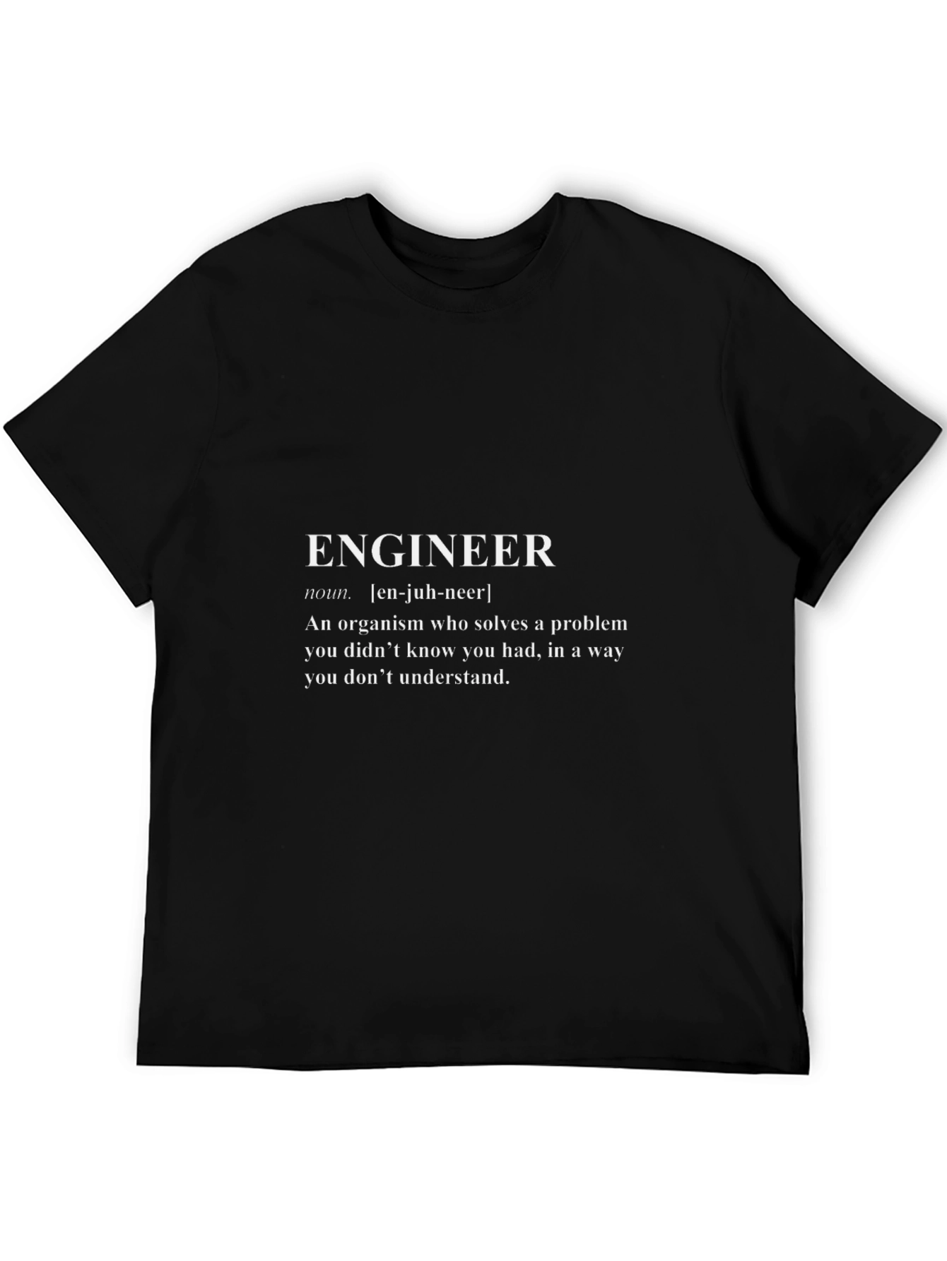 Engineer Definition Black T-Shirt
