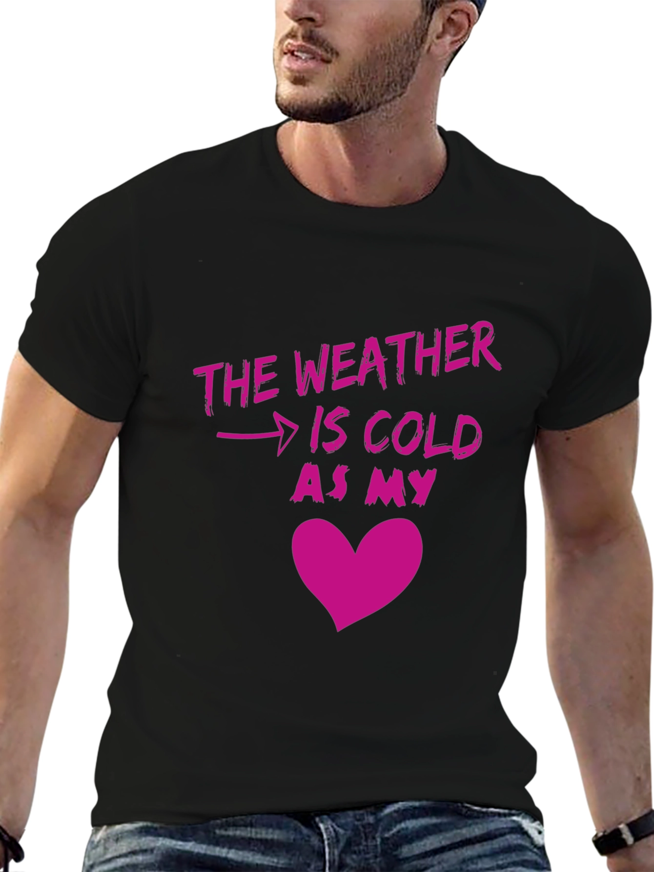 Cold Heart Graphic T-Shirt - Unisex Novelty Tee