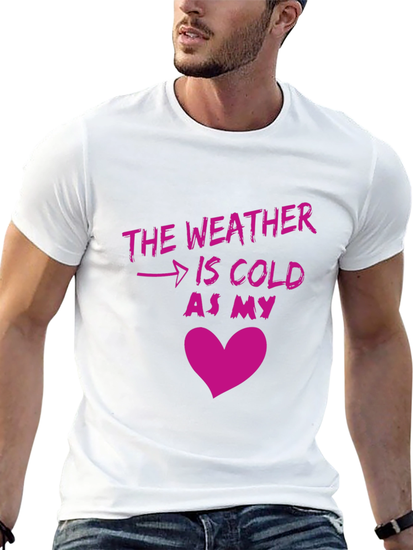 Cold Heart Graphic T-Shirt - Unisex Novelty Tee