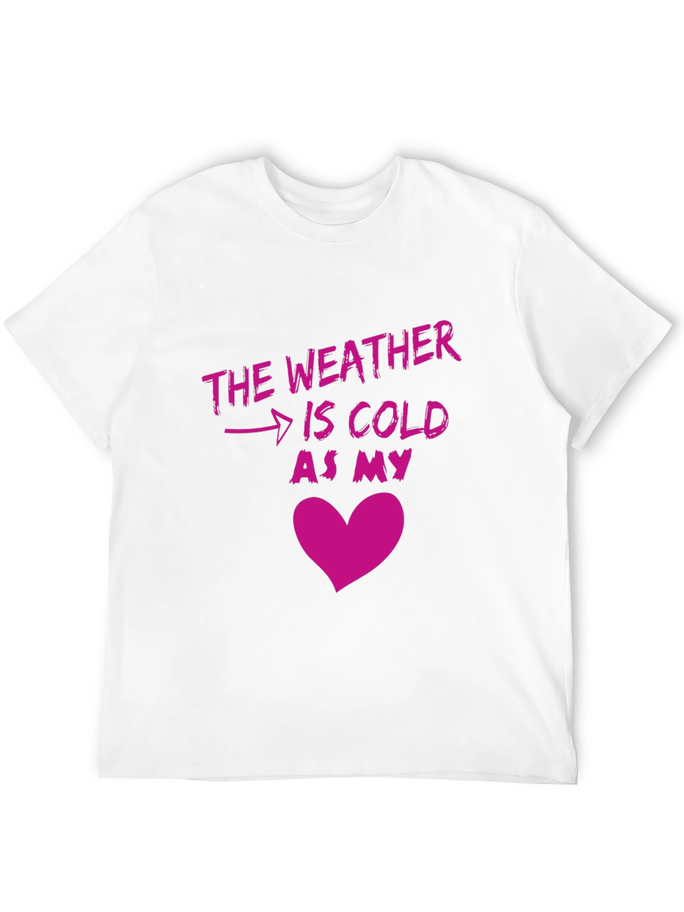 Cold Heart Graphic T-Shirt - Unisex Novelty Tee