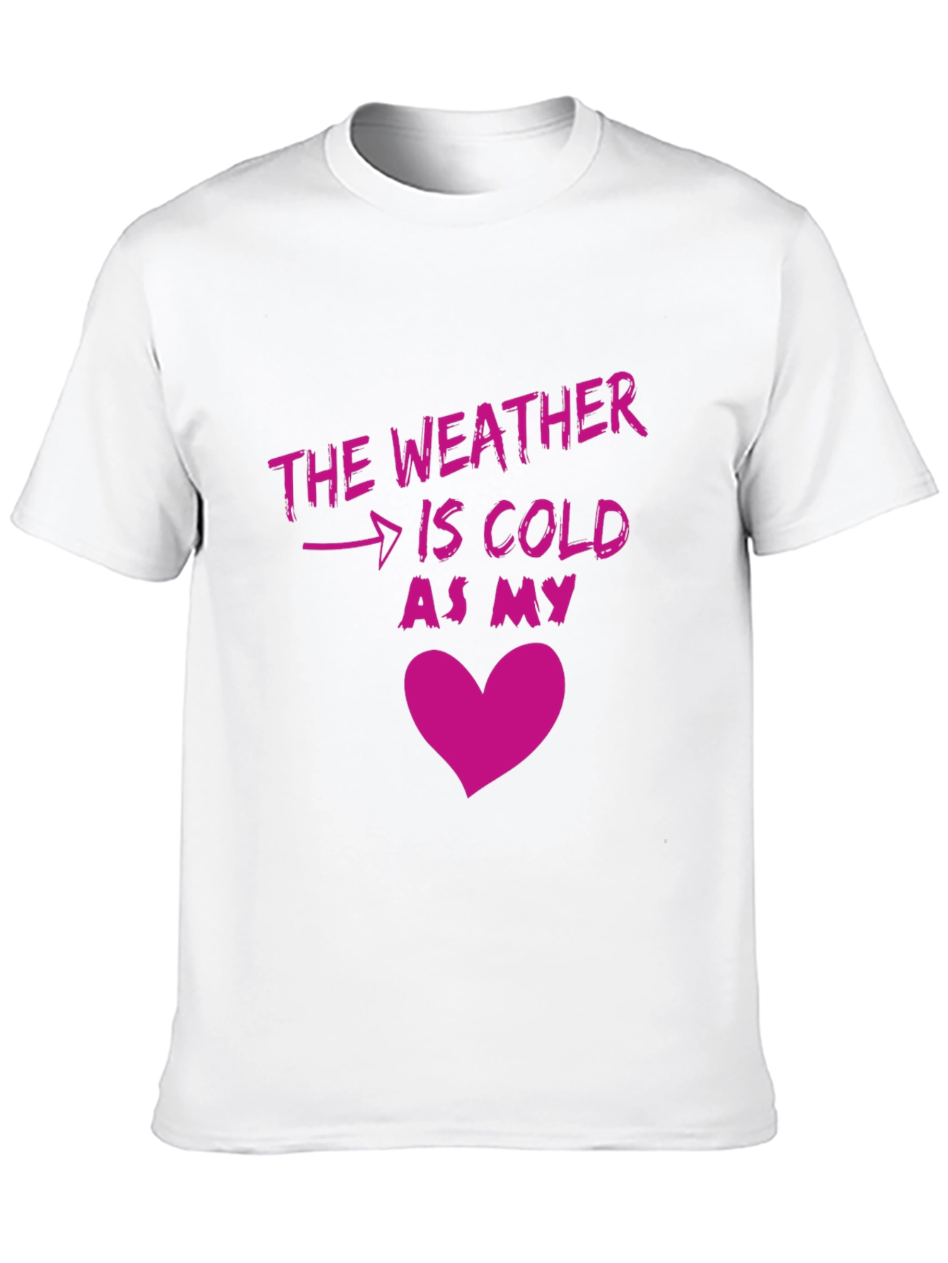 Cold Heart Graphic T-Shirt - Unisex Novelty Tee