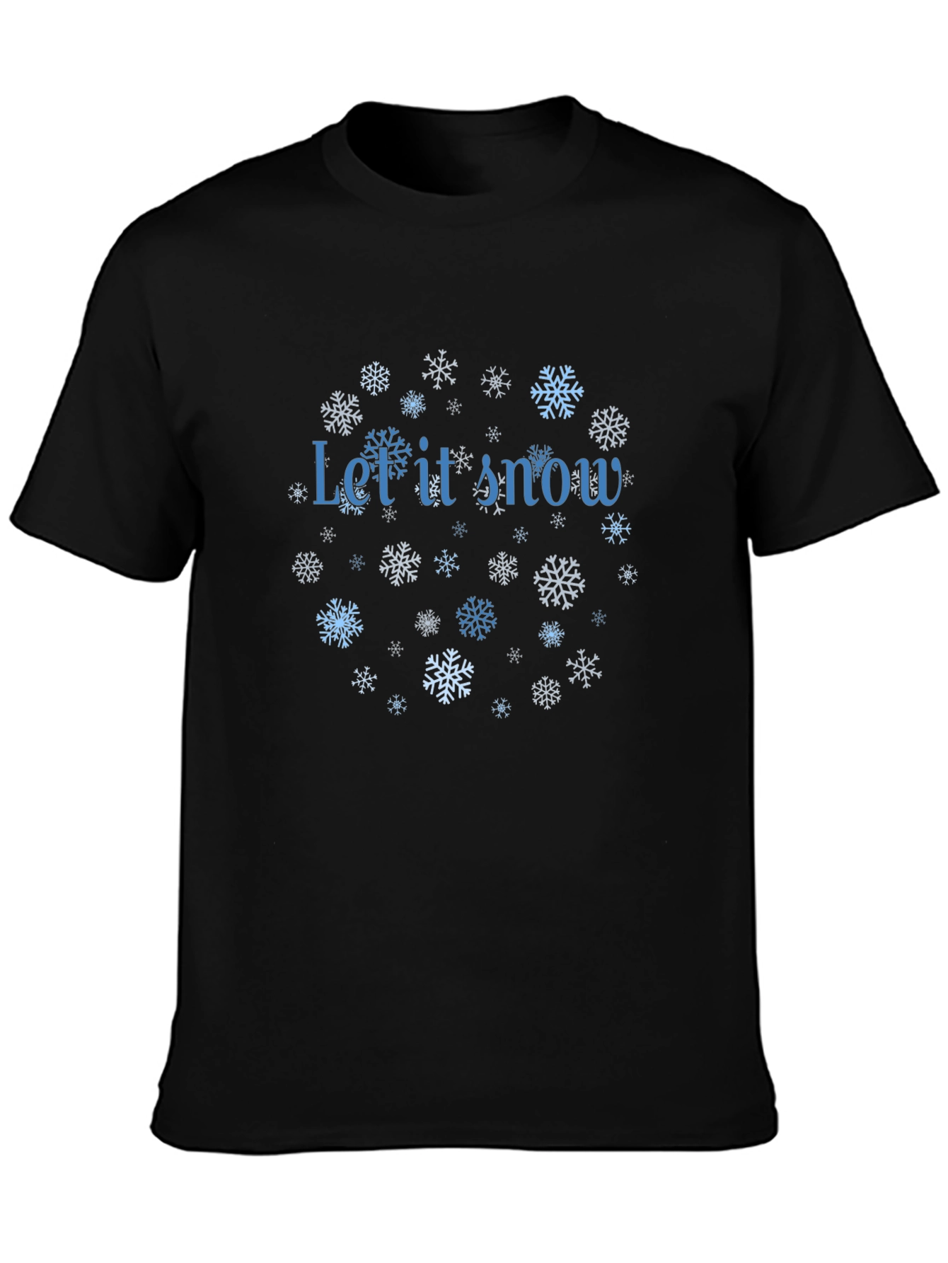 Winter Snowflakes Let It Snow T-Shirt