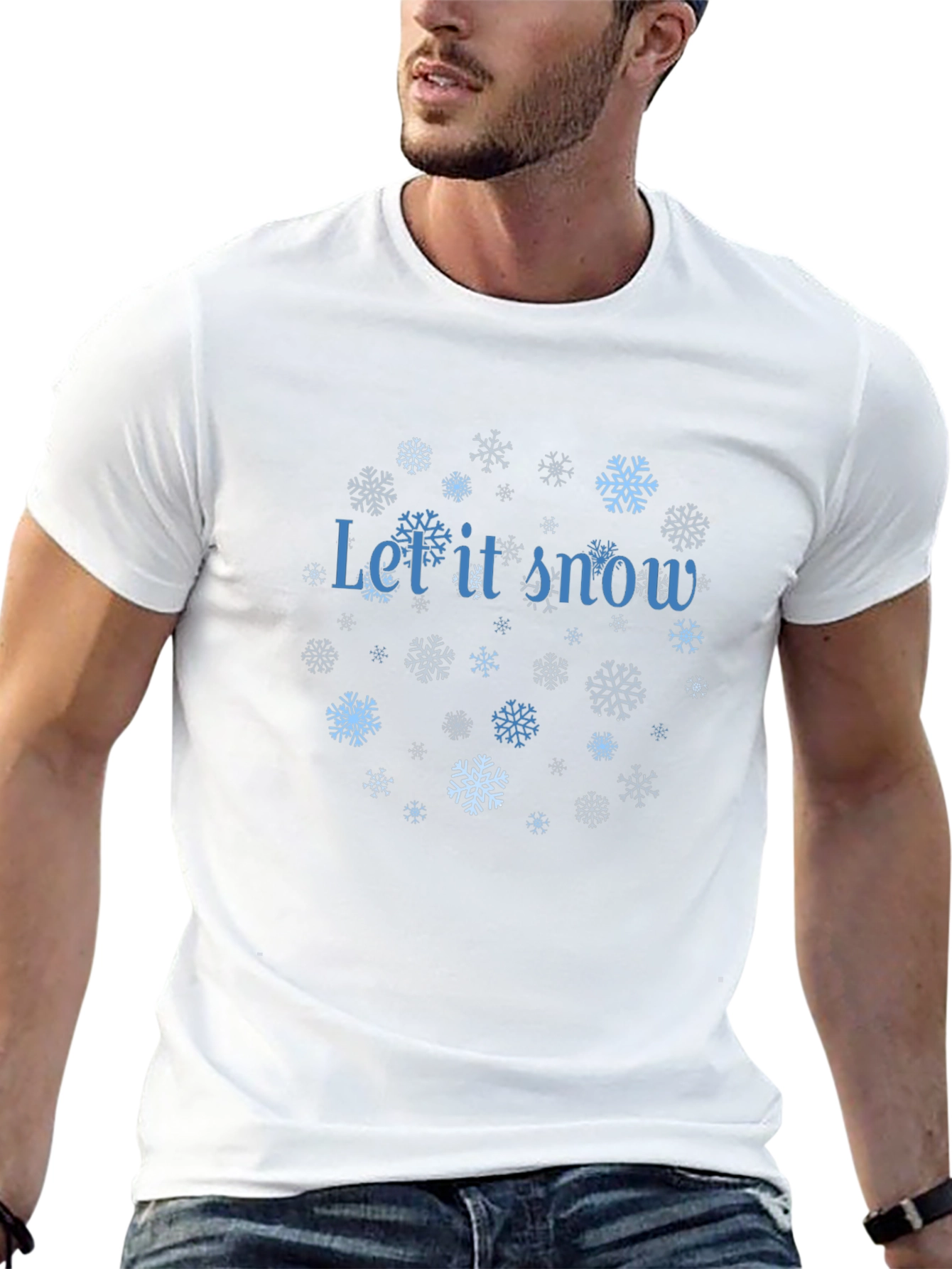 Winter Snowflakes Let It Snow T-Shirt