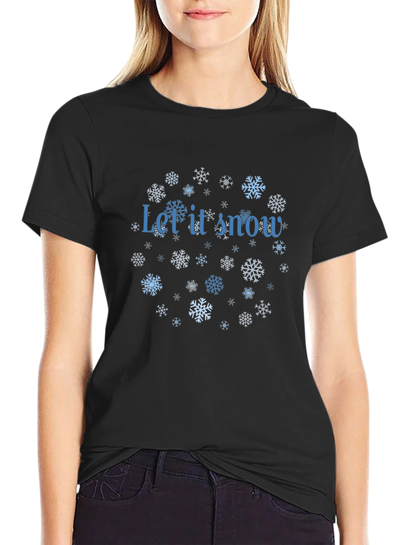 Winter Snowflakes Let It Snow T-Shirt