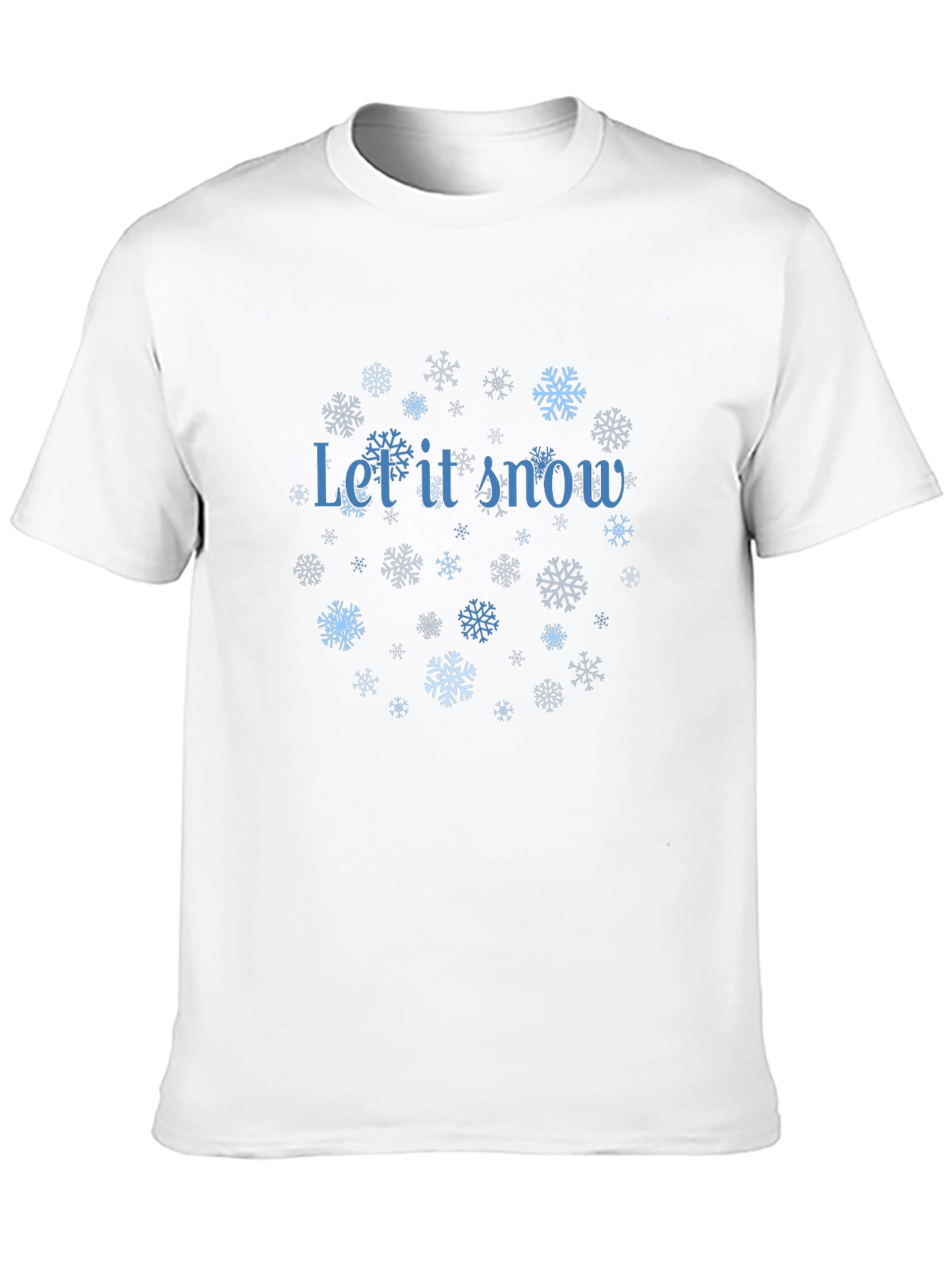 Winter Snowflakes Let It Snow T-Shirt