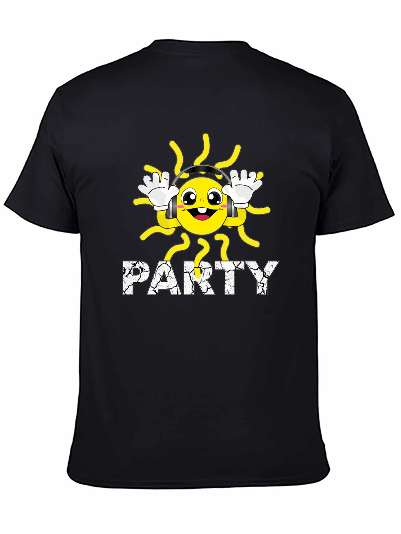 Party Sun Black T-Shirt