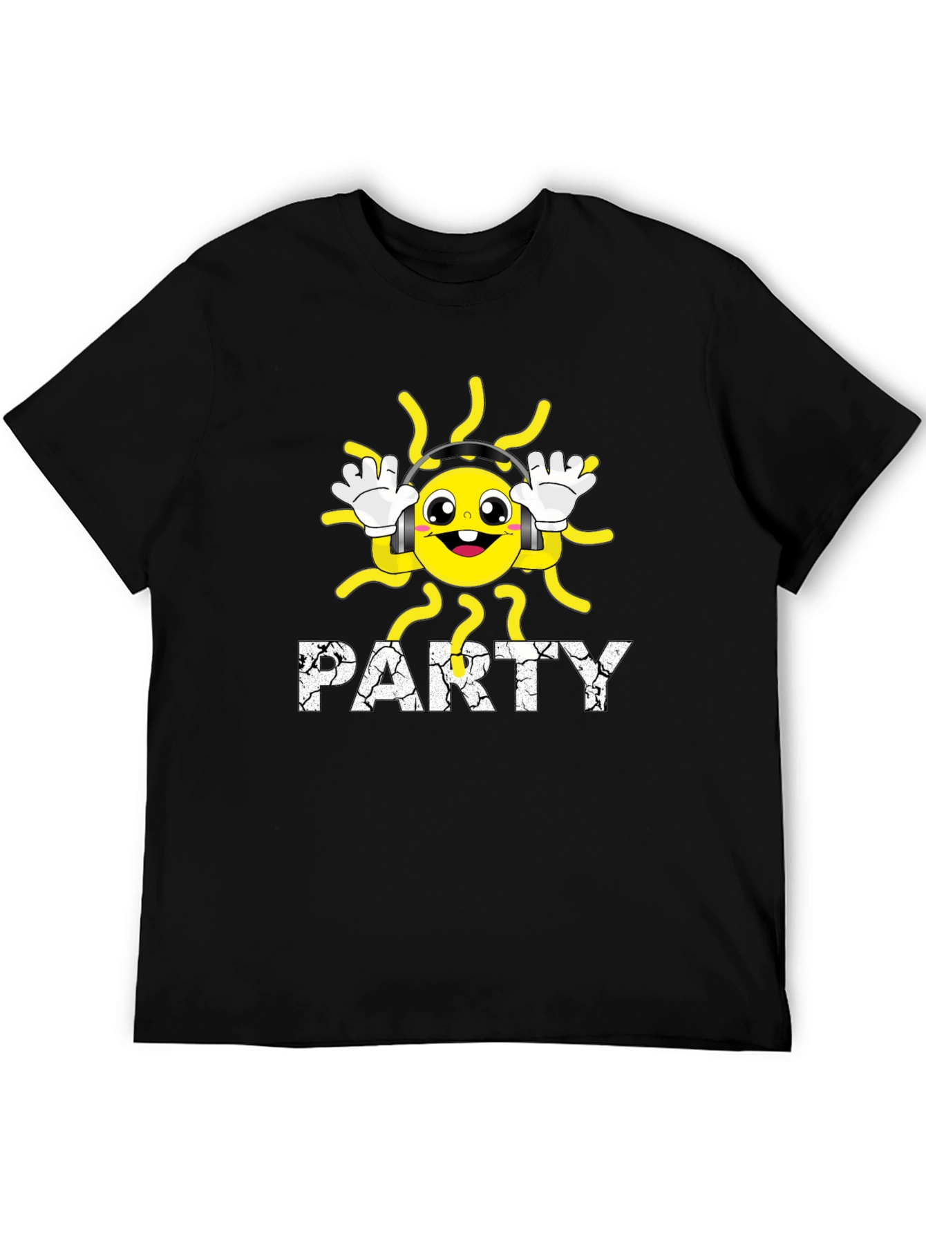 Party Sun Black T-Shirt