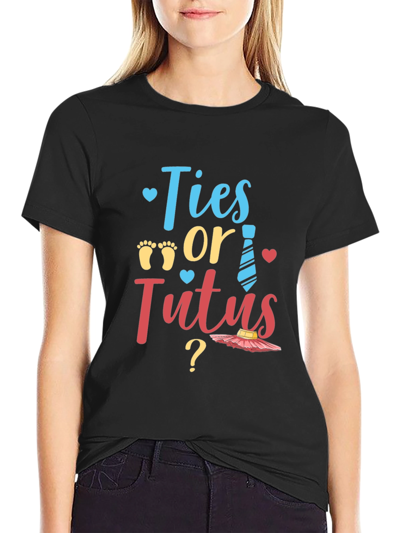 Ties or Tutus Gender Reveal T-Shirt