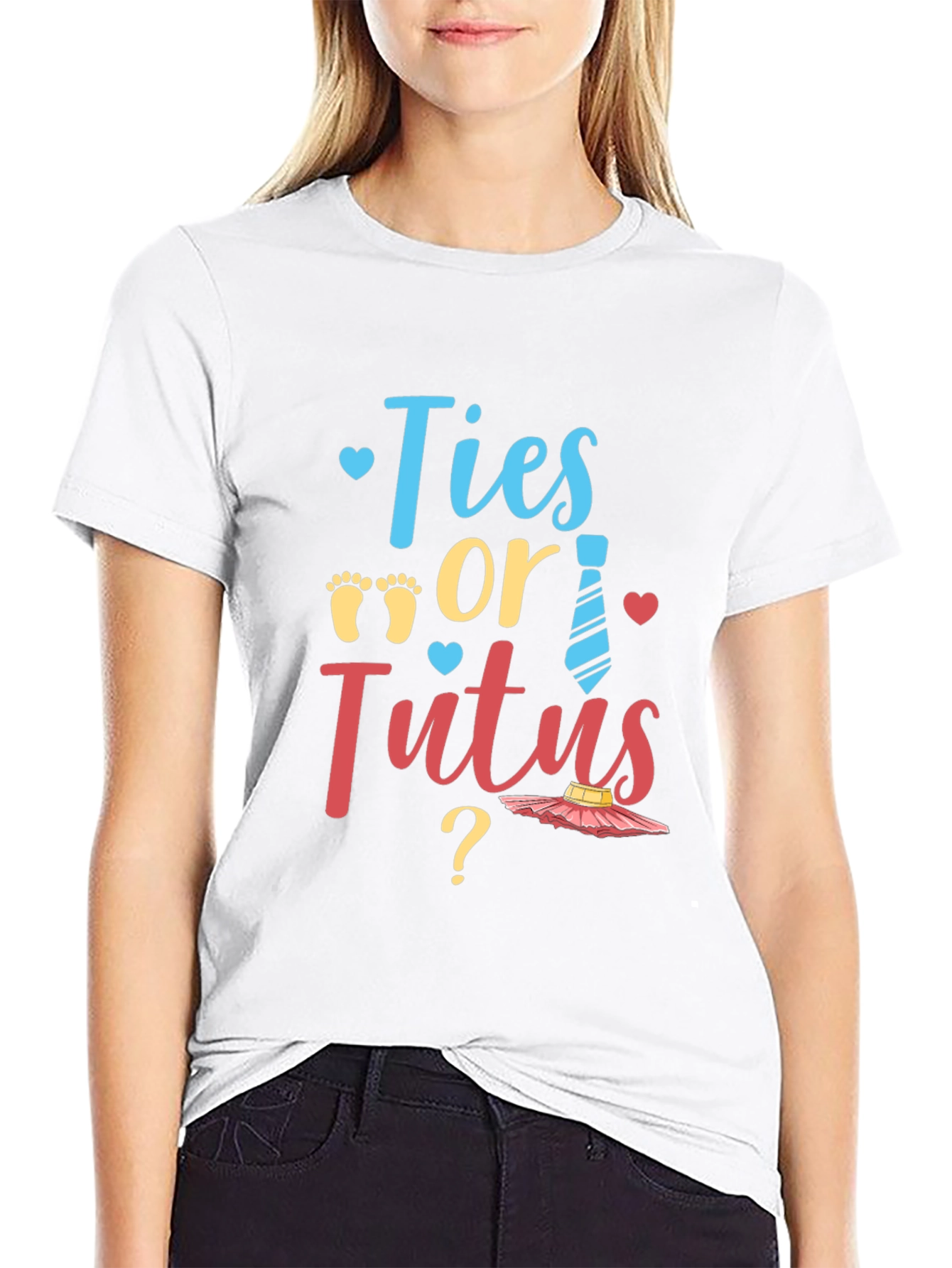 Ties or Tutus Gender Reveal T-Shirt