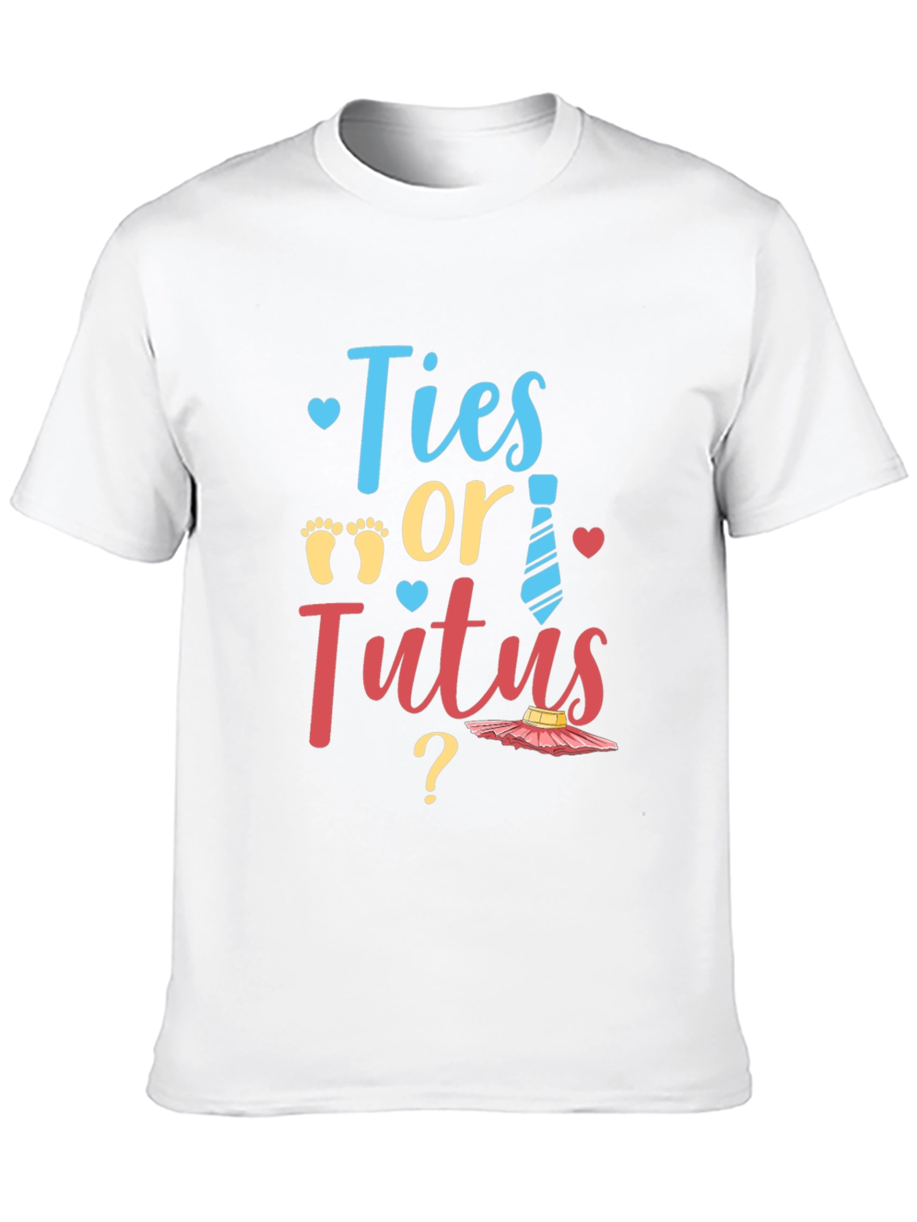 Ties or Tutus Gender Reveal T-Shirt