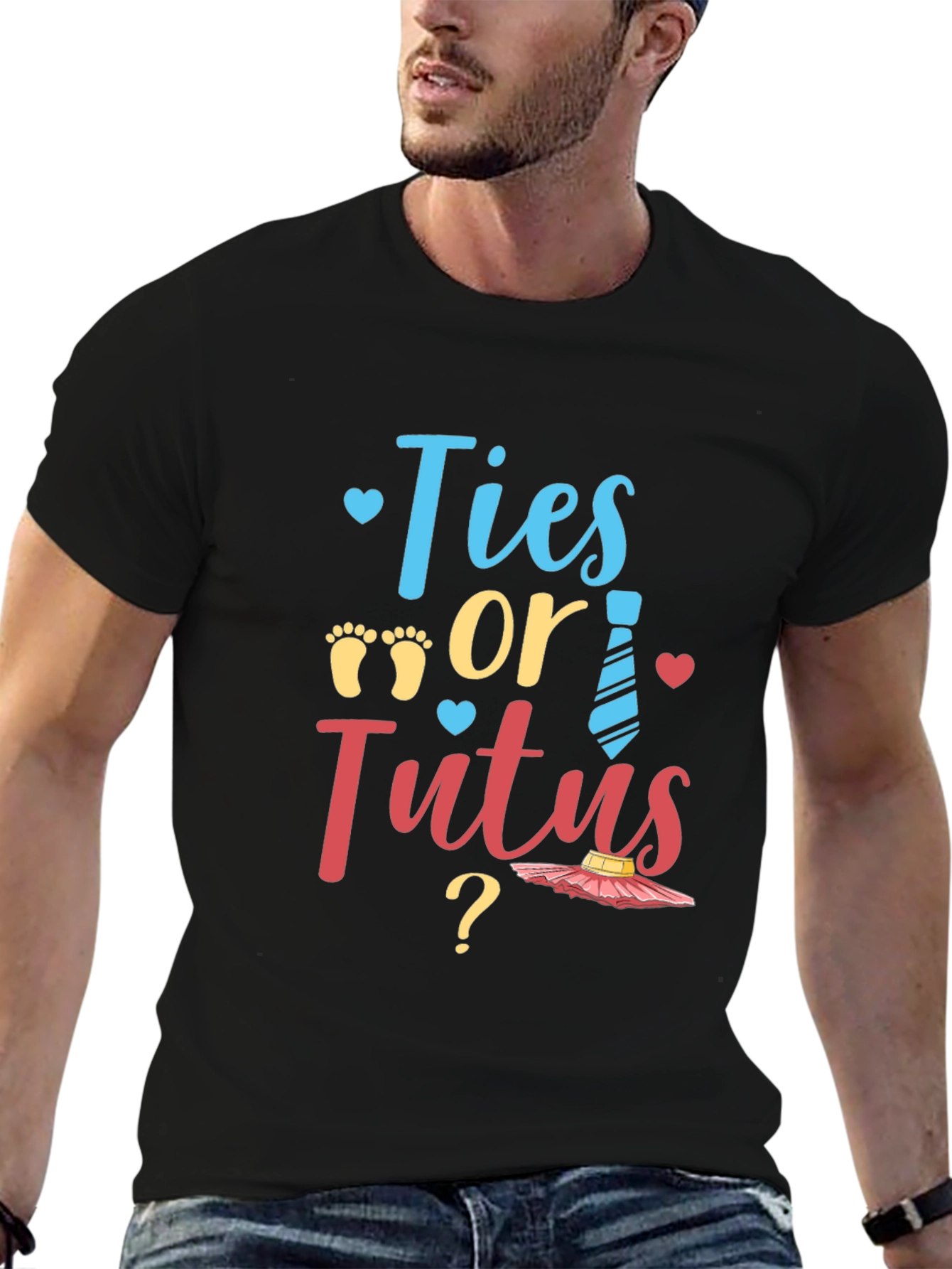 Ties or Tutus Gender Reveal T-Shirt