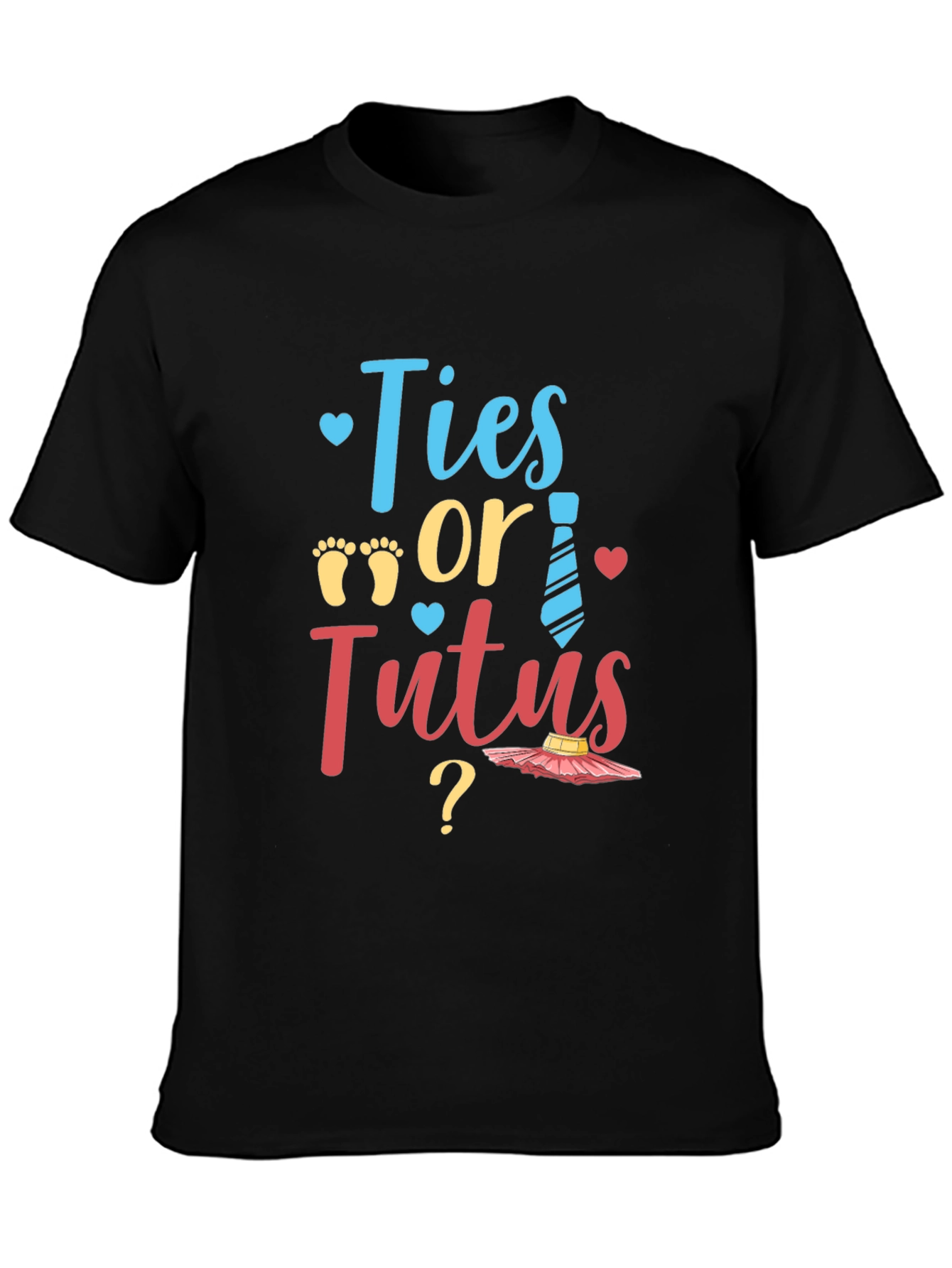 Ties or Tutus Gender Reveal T-Shirt
