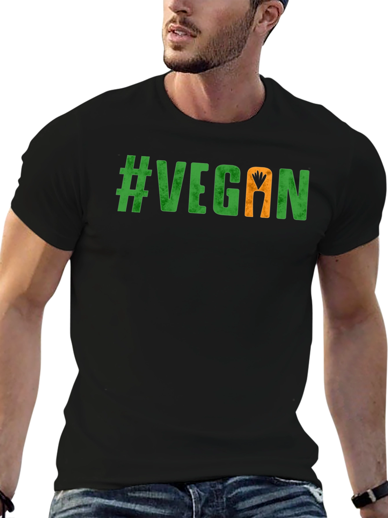 Vegan Carrot Graphic Tee - Stylish & Sustainable