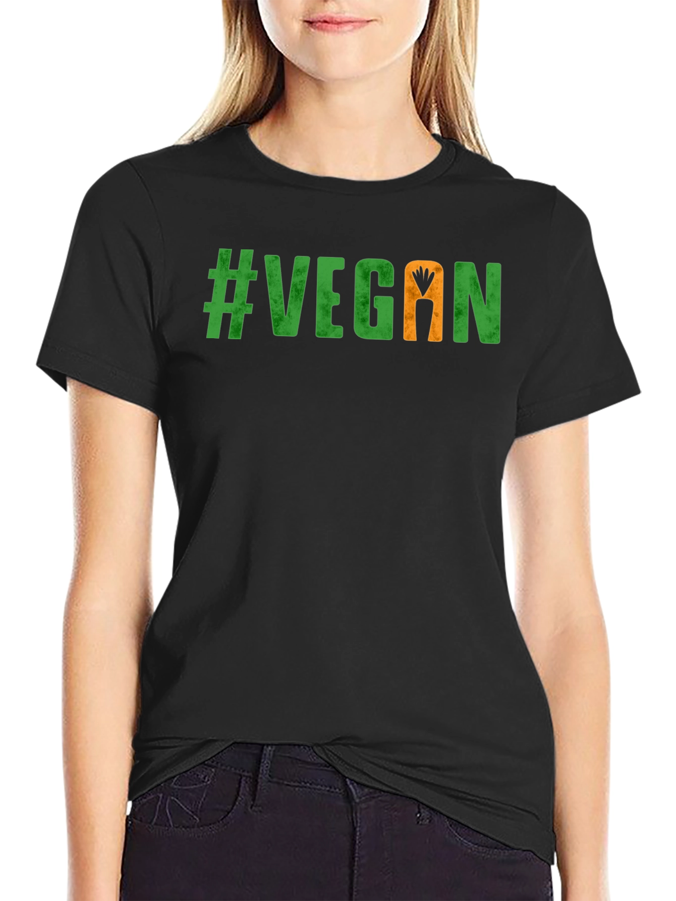 Vegan Carrot Graphic Tee - Stylish & Sustainable