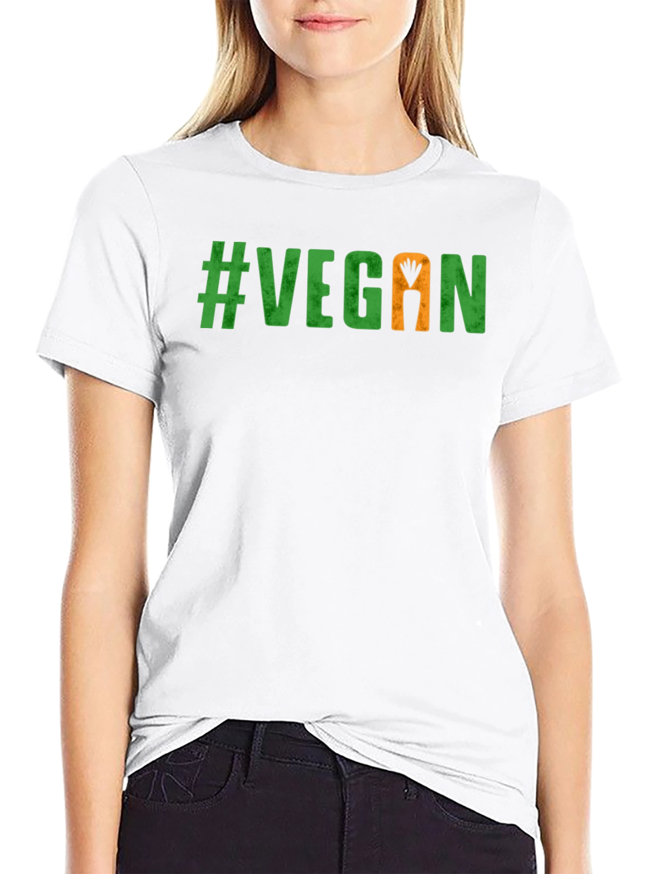 Vegan Carrot Graphic Tee - Stylish & Sustainable