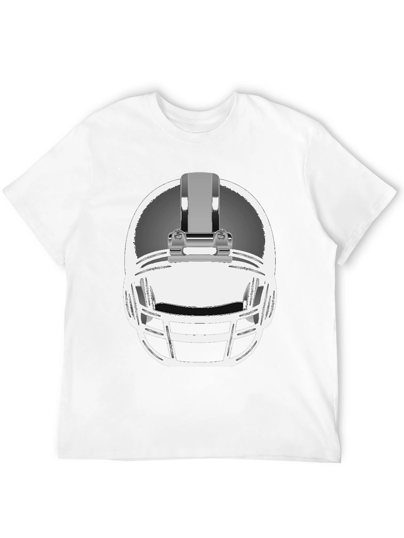 Football Helmet Graphic Tee - Black