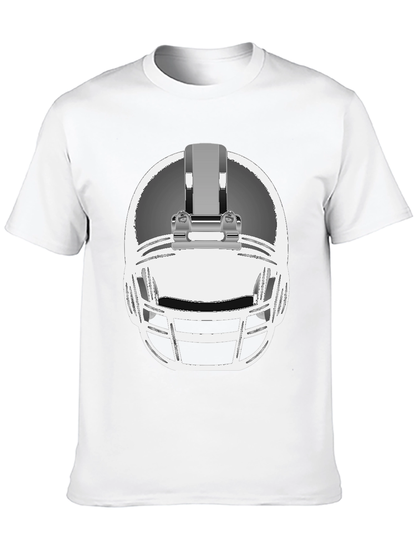 Football Helmet Graphic Tee - Black