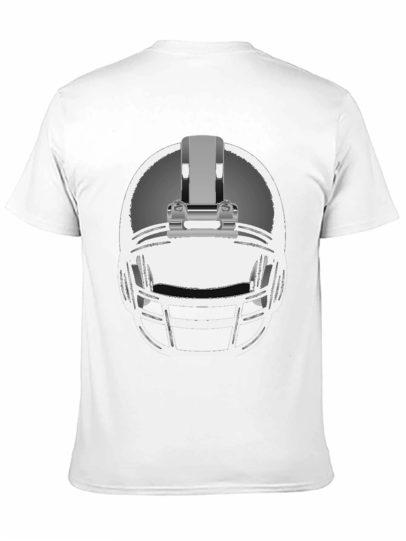 Football Helmet Graphic Tee - Black