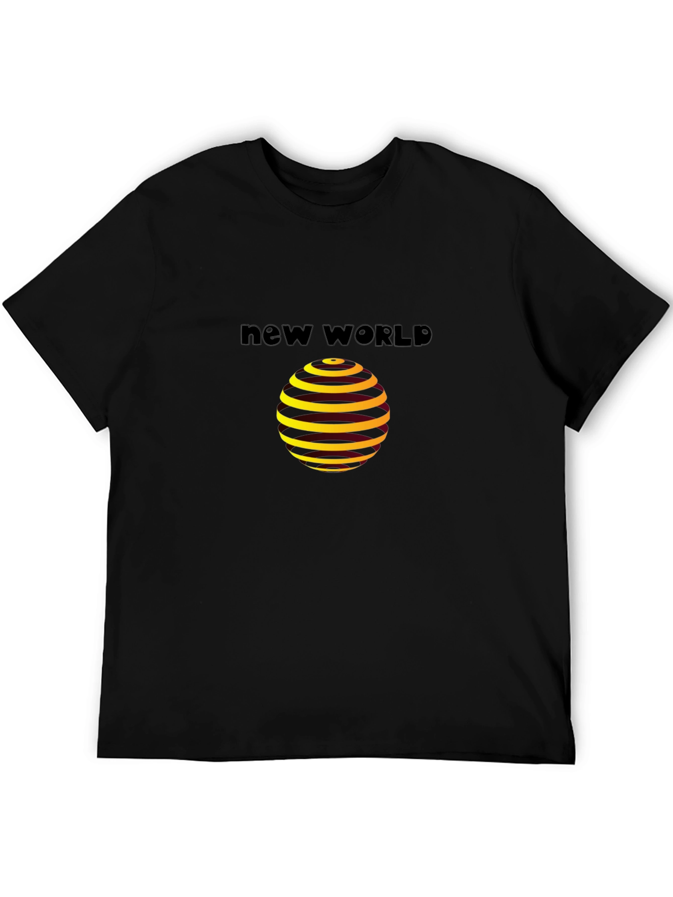 New World Graphic Black T-Shirt