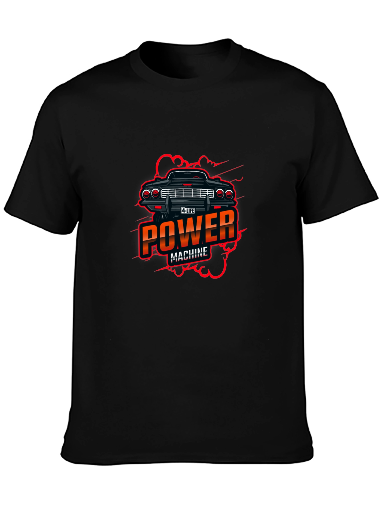 Power Machine Graphic Black T-Shirt