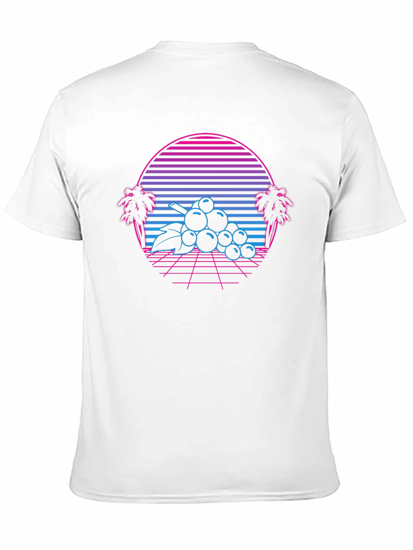 Retro Wave Grapes T-Shirt - 80s Style Graphic Tee